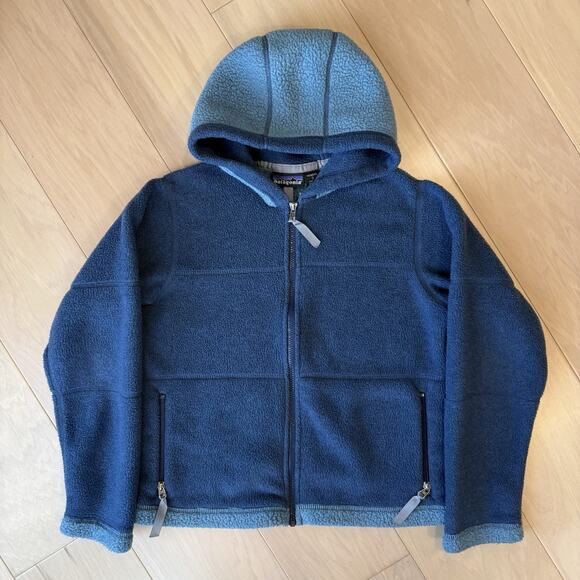 Vintage Patagonia Synchilla Arctic Jacket Women's Small Blue Full Zip Outerwear - Picture 2 of 12